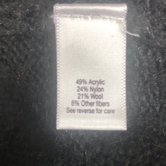 Jennifer Lopez black asymmetrical cardigan size Large - Picture 7 of 8